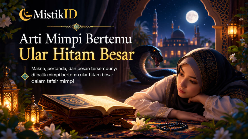 Arti Mimpi Bertemu Ular Hitam Besar